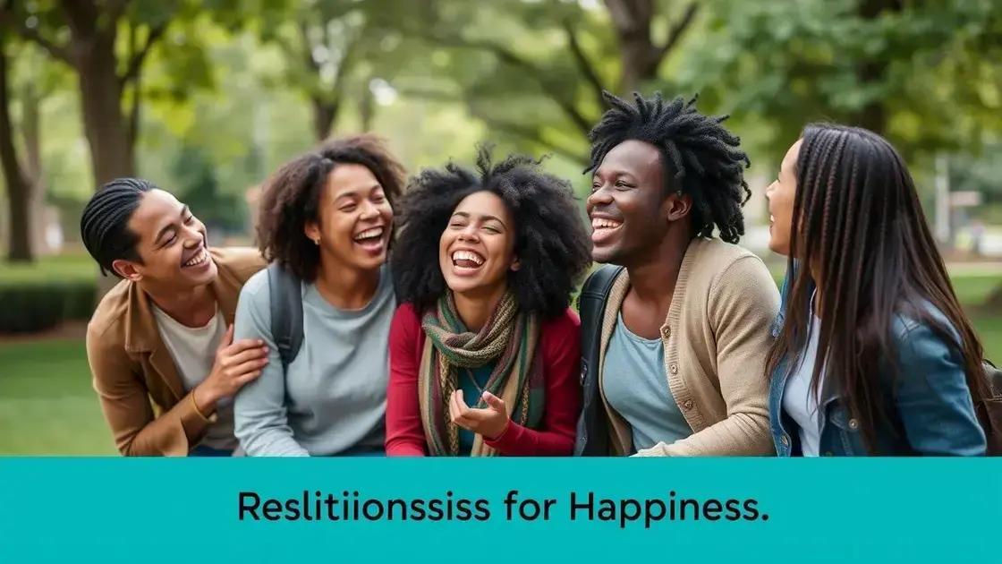The role of relationships in achieving happiness